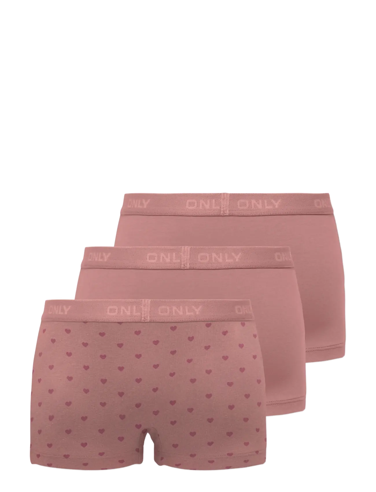 Kids Only - KMGLOLA 3-PACK LOGO HIPSTER ACC - sous-vêtements pour hommes - ash rose - 1