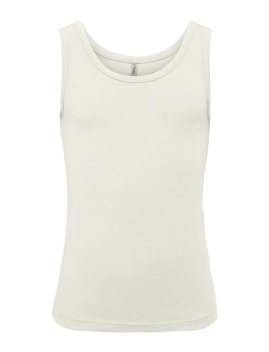 Kids Only - KMGLOLA S/L TANK TOP JRS ACC - Ærmeløs undertrøje - cloud dancer - 0