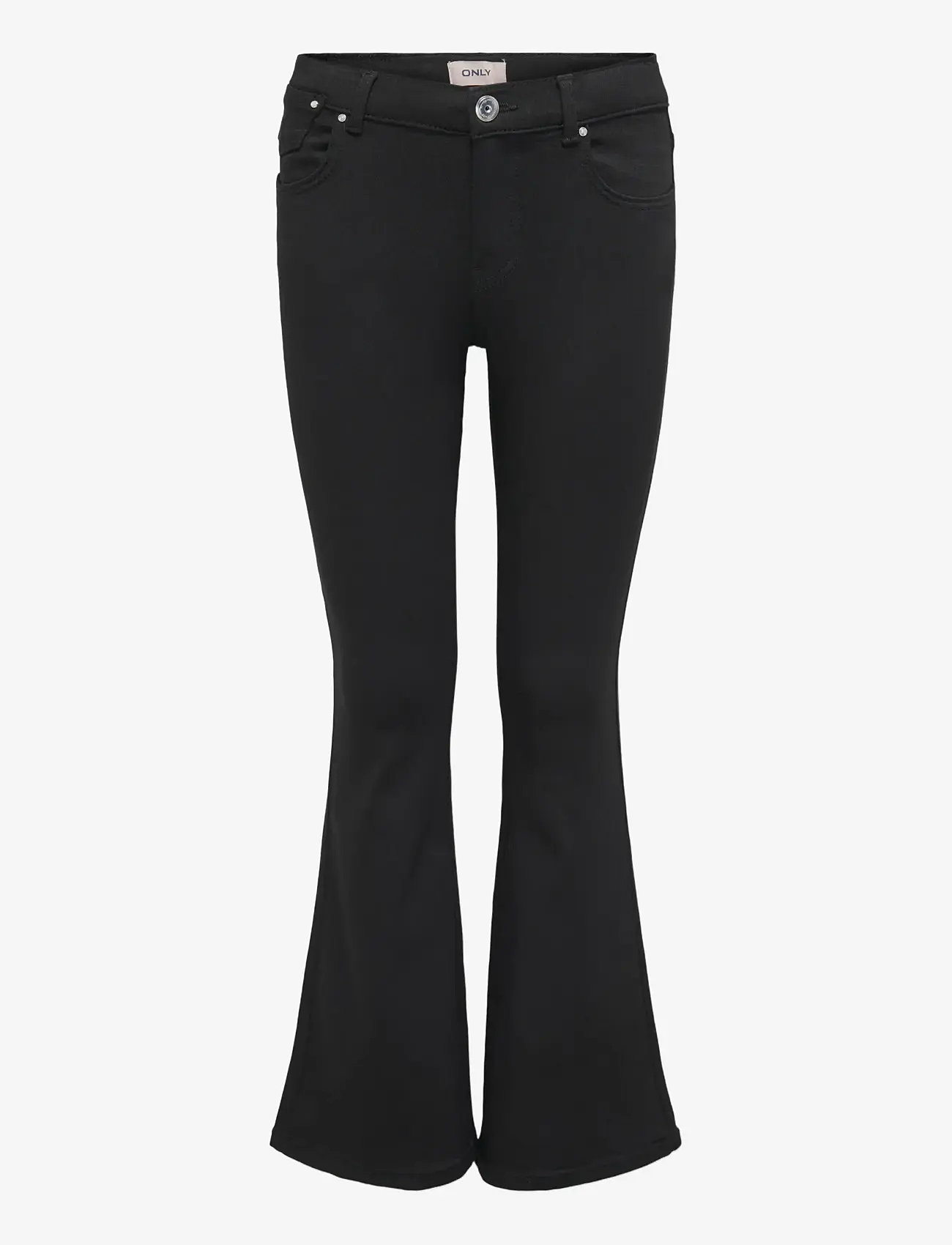 Kids Only - KOGJACKSON MID FLARED 4EVER BLACK DNM - bootcut jeans - black denim - 0