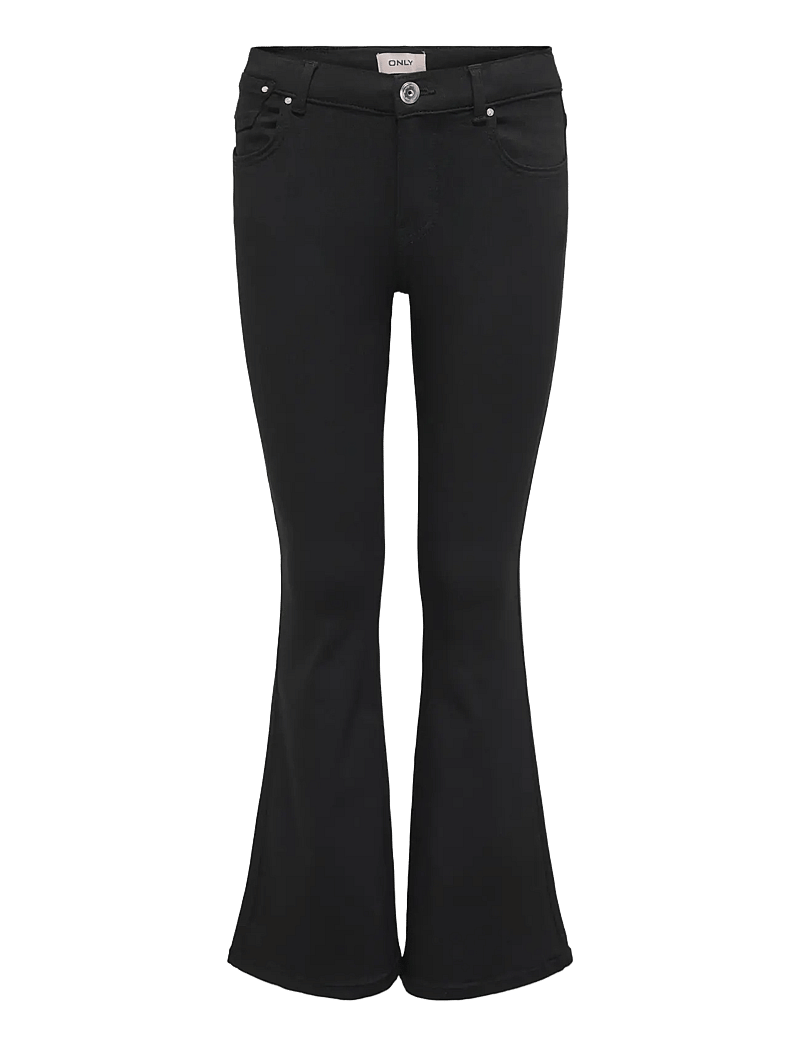 Kids Only - KOGJACKSON MID FLARED 4EVER BLACK DNM - bootcut jeans - black denim - 0