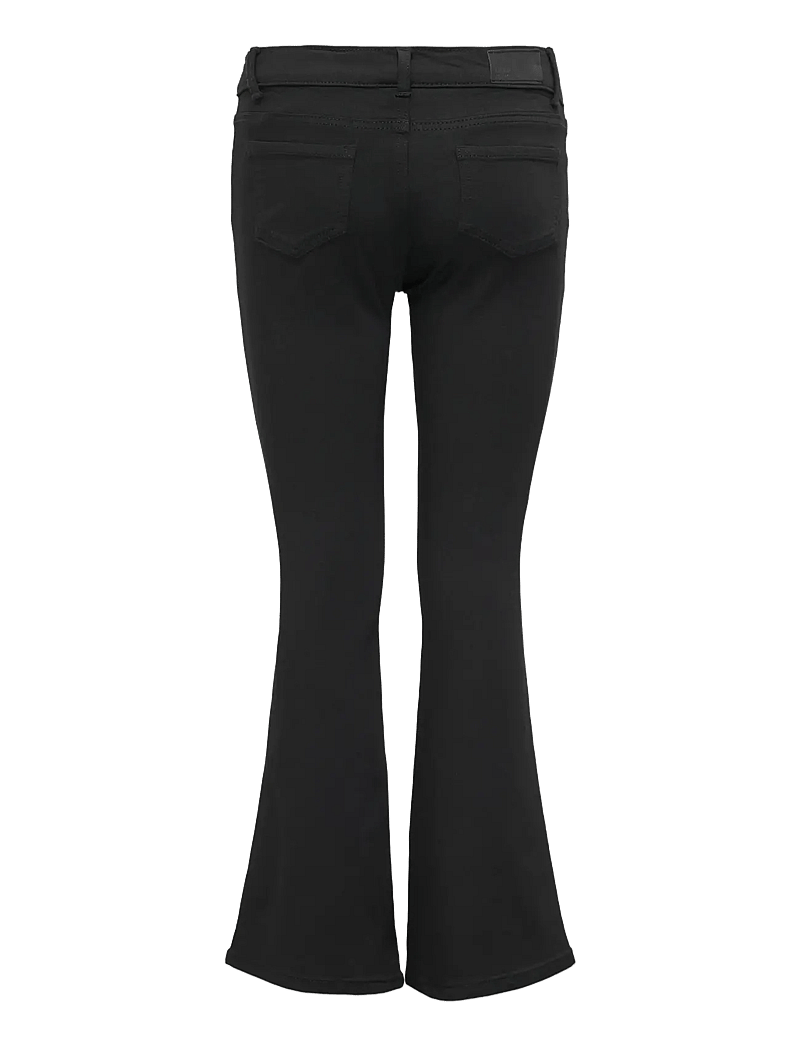 Kids Only - KOGJACKSON MID FLARED 4EVER BLACK DNM - bootcut jeans - black denim - 1