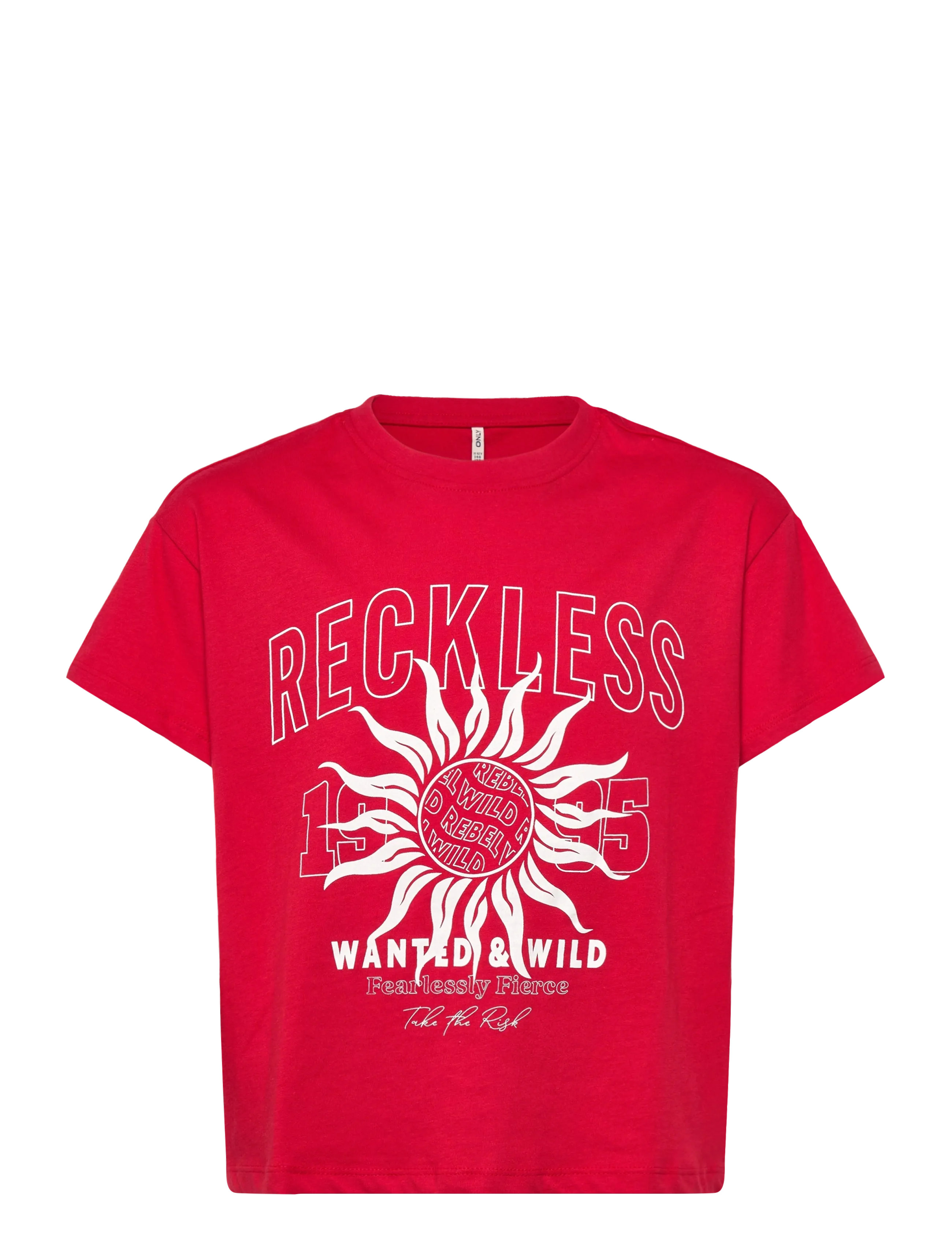 Kids Only KOGDUFFIE LIFE S/S PRINTED TOP JRS - Alla produkter - SALSA / red