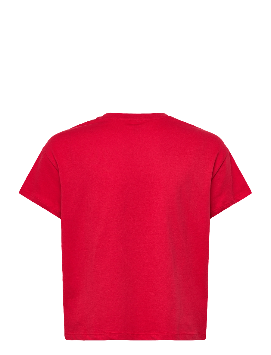 Kids Only - KOGDUFFIE LIFE S/S PRINTED TOP JRS - kortærmede t-shirts - salsa - 1