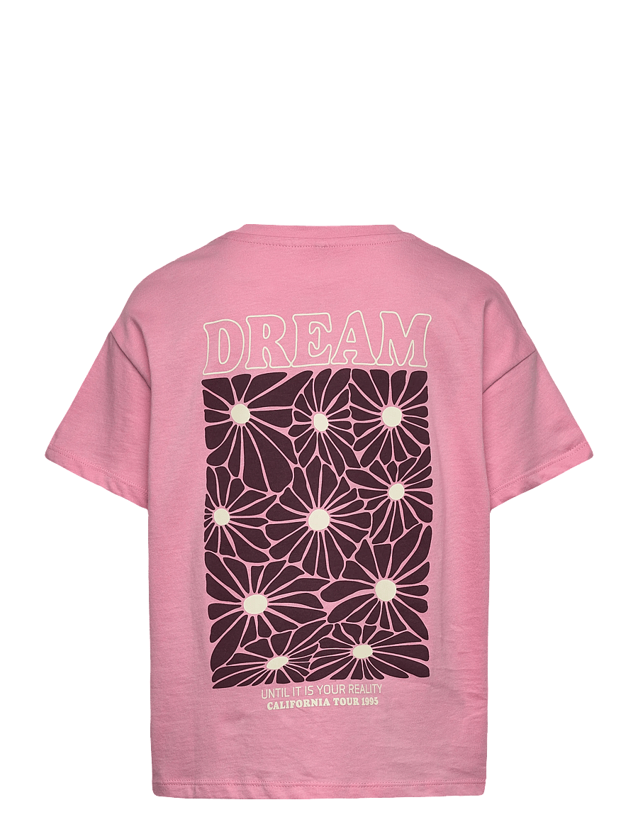 Kids Only - KOGDUFFIE LIFE S/S PRINTED TOP JRS - kortærmede t-shirts - sea pink - 1
