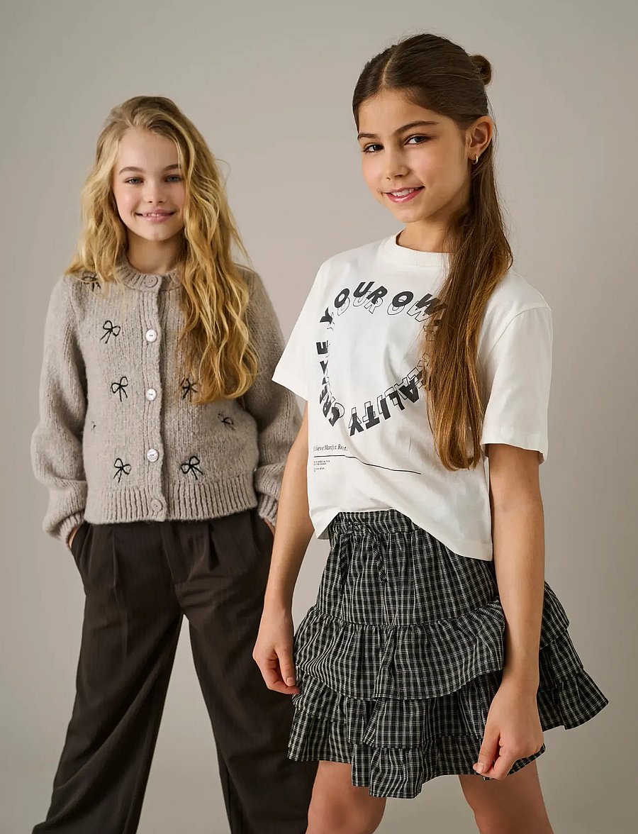 Kids Only - KOGALDEN WIDE LC PINST PANT TLR - kelnės - mole - 0