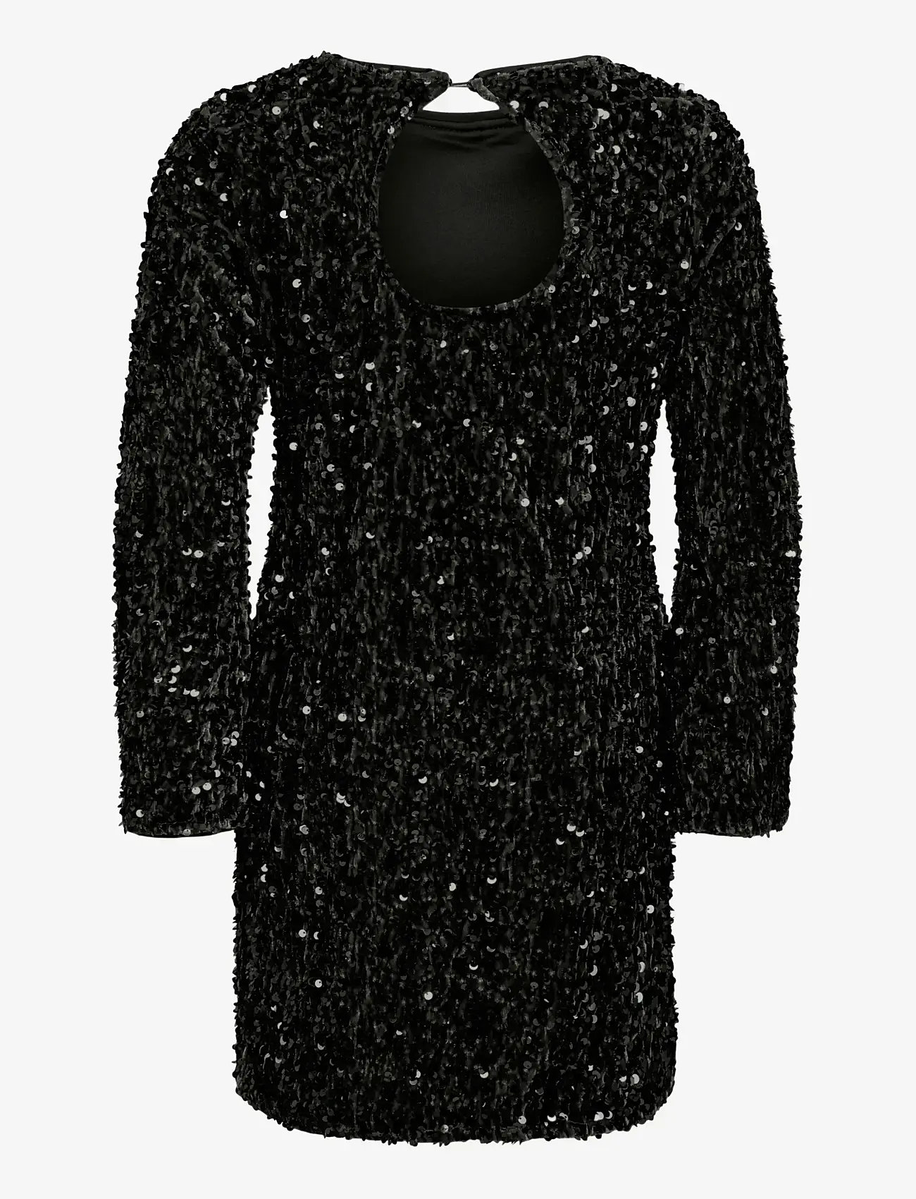 Kids Only - KOGCONFIDENCE LIFE LS SEQ FLRD DRESS JRS - partykleider - black - 2