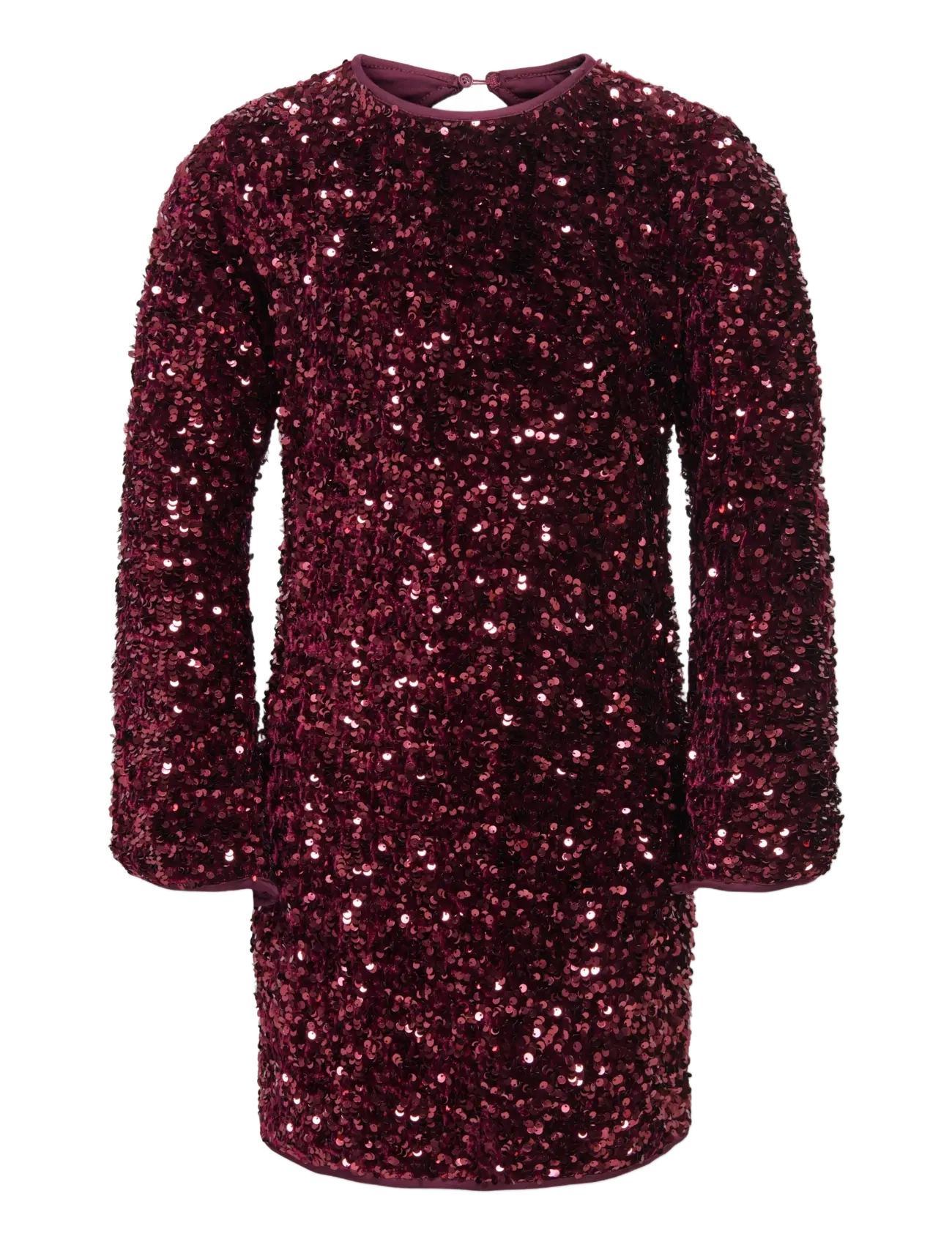 Kids Only KOGCONFIDENCE LS SEQ FLRD DRESS JRS - Dresses - WINETASTING / burgundy