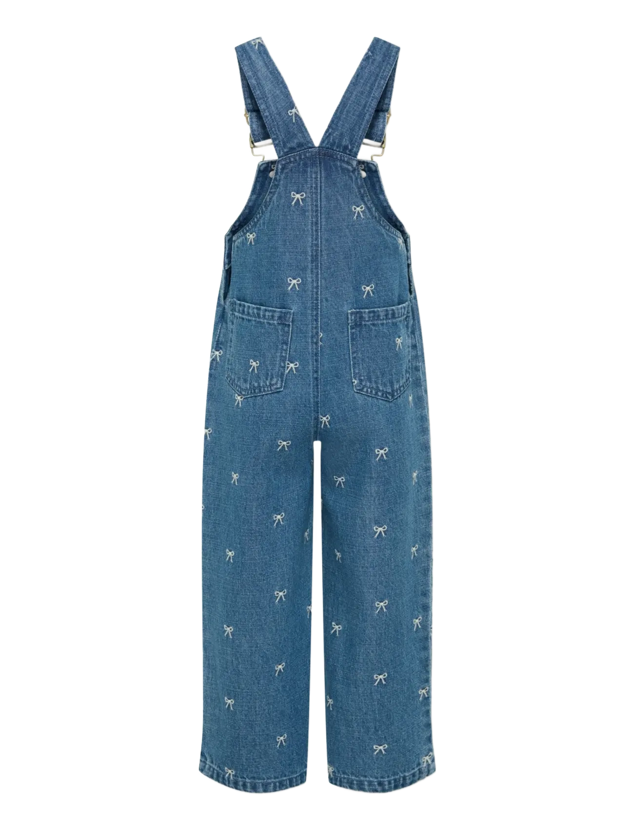 Kids Only - KMGSIENNA BOW STRAIGHT OVERALL DNM YORK - overalls - medium blue denim - 1