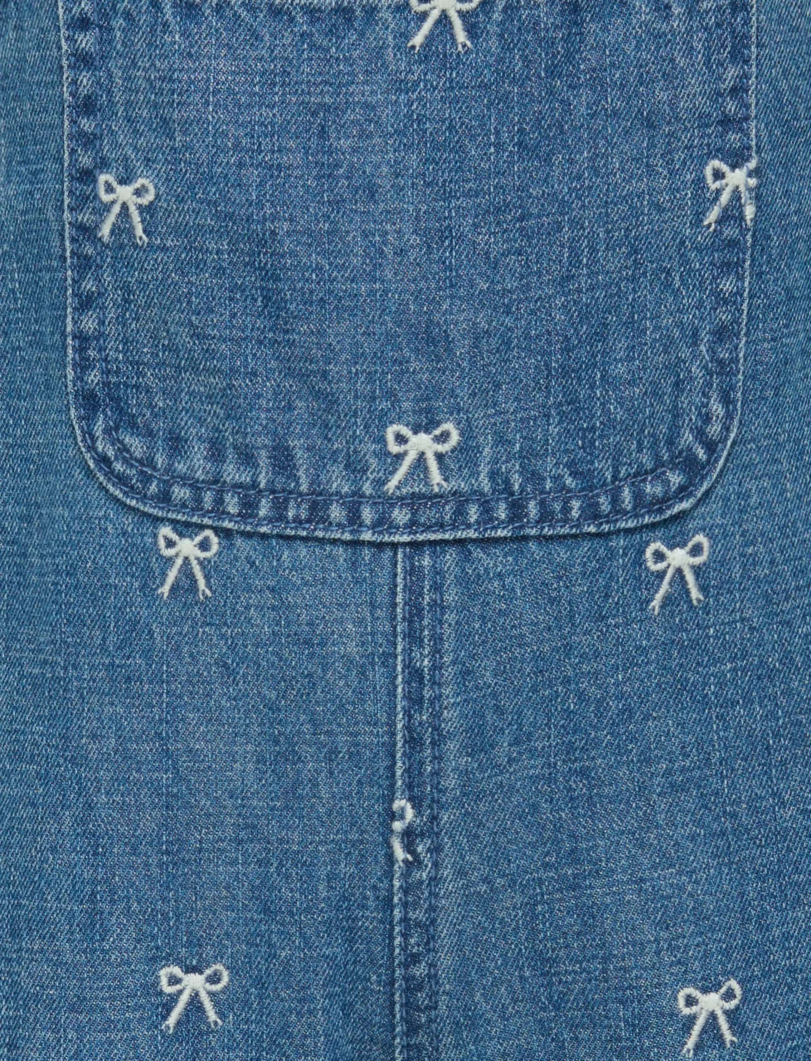 Kids Only - KMGSIENNA BOW STRAIGHT OVERALL DNM YORK - overalls - medium blue denim - 2