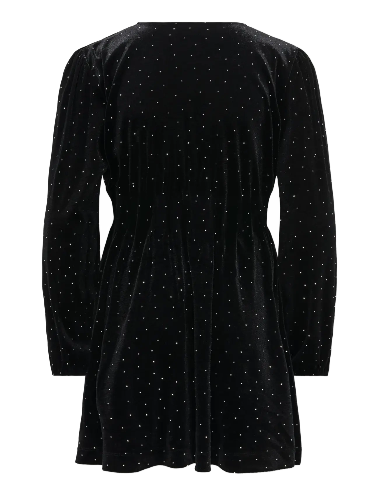 Kids Only - KOGVELLA L/S O-NECK VELVET DRESS JRS - robes de soirée - black - 2
