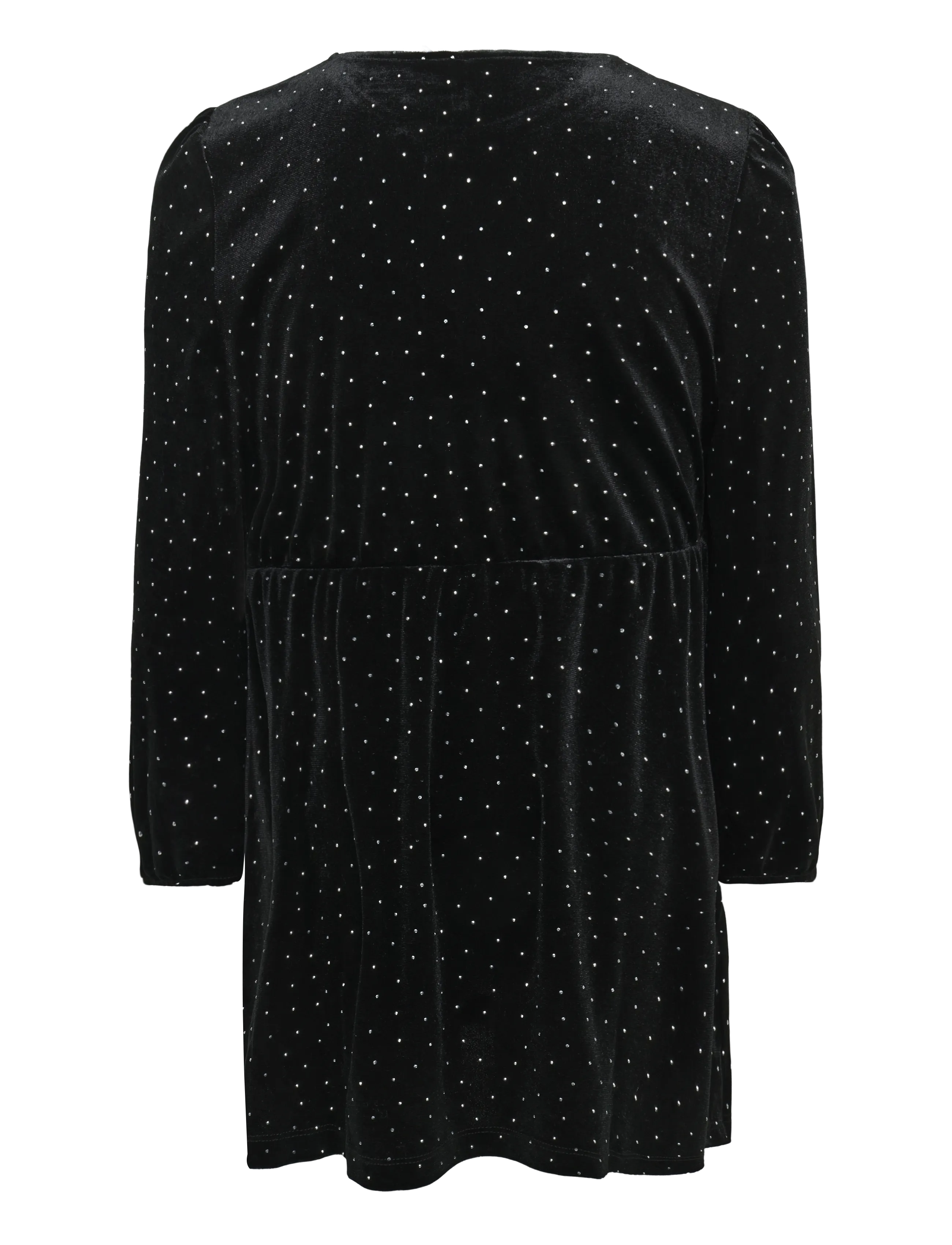 Kids Only - KOGVELLA L/S O-NECK VELVET DRESS JRS - partykleider - black - 2