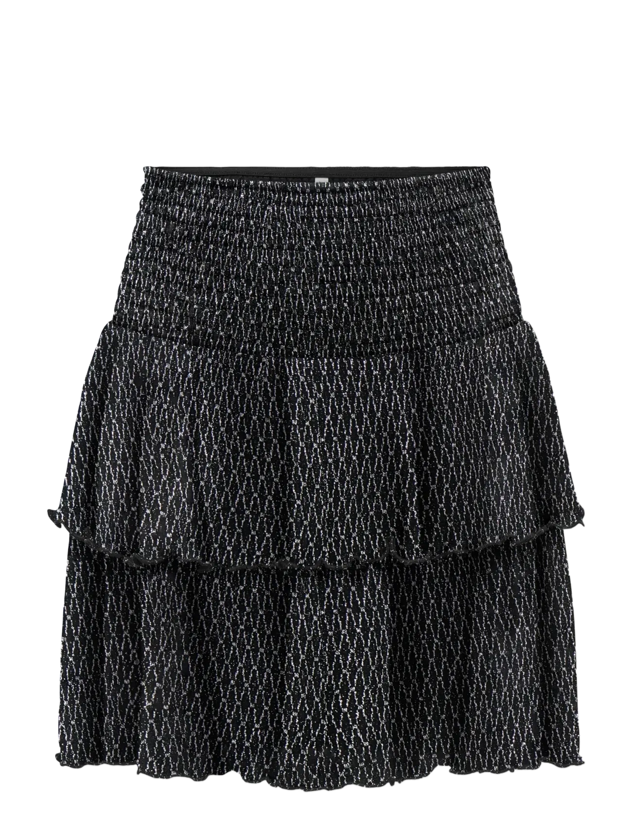 Kids Only Kogqueen Glitter Layered Skirt Bf Jrs, Børn, Glitter Lagdelt Nederdel, Sort, Str: 158