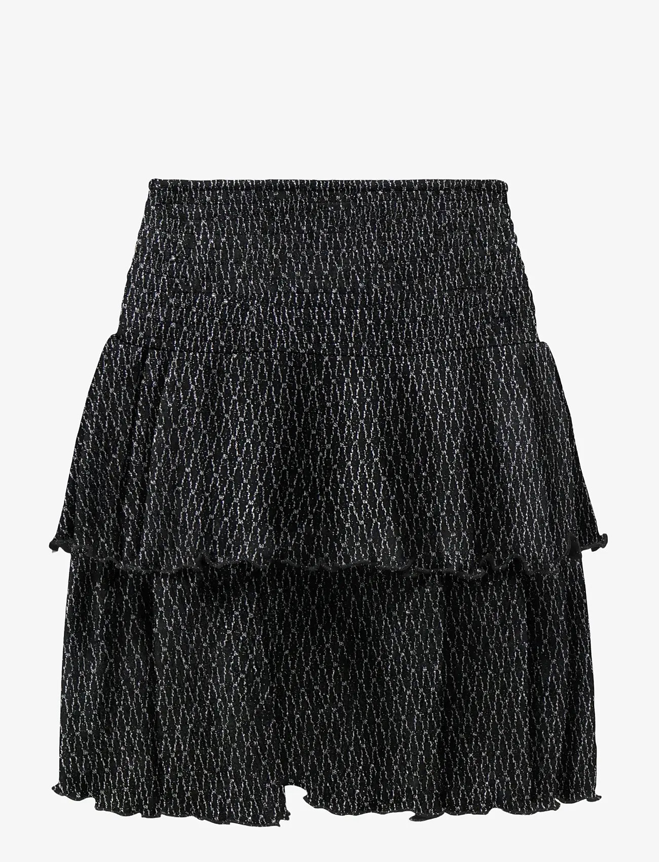 Kids Only - KOGQUEEN GLITTER LAYERED SKIRT BF JRS - kurze röcke - black - 1