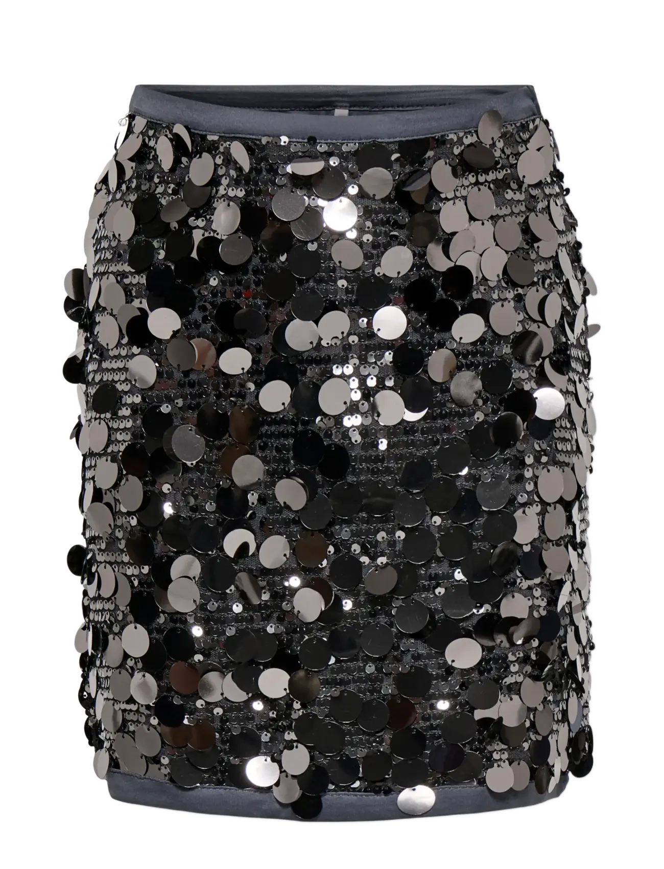 Kids Only KOGJADEL SEQUINS SKIRT WVN - Juletøj - ASPHALT / silver