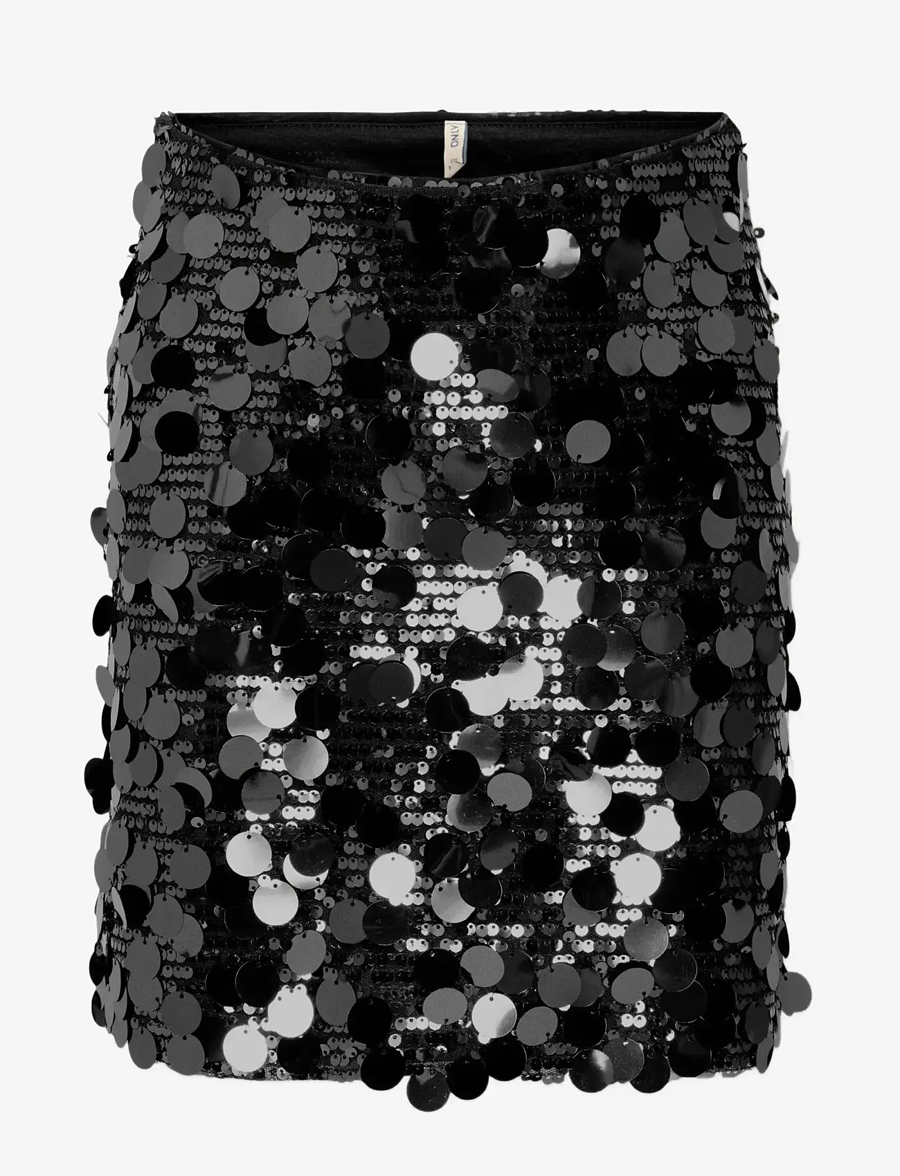 Kids Only - KOGJADEL SEQUINS SKIRT WVN - miniseelikud - black - 1