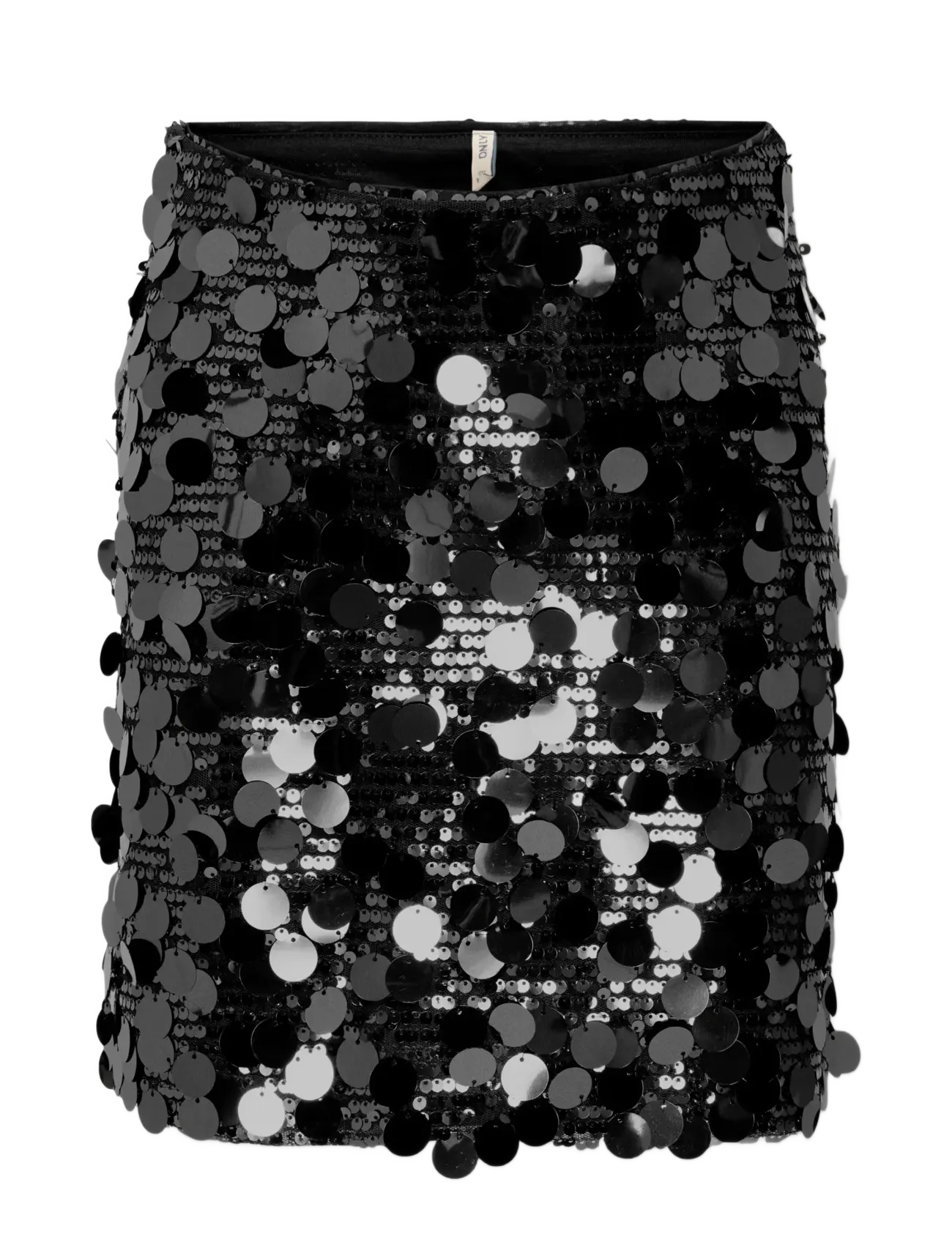 KOGJADEL SEQUINS SKIRT WVN - BLACK