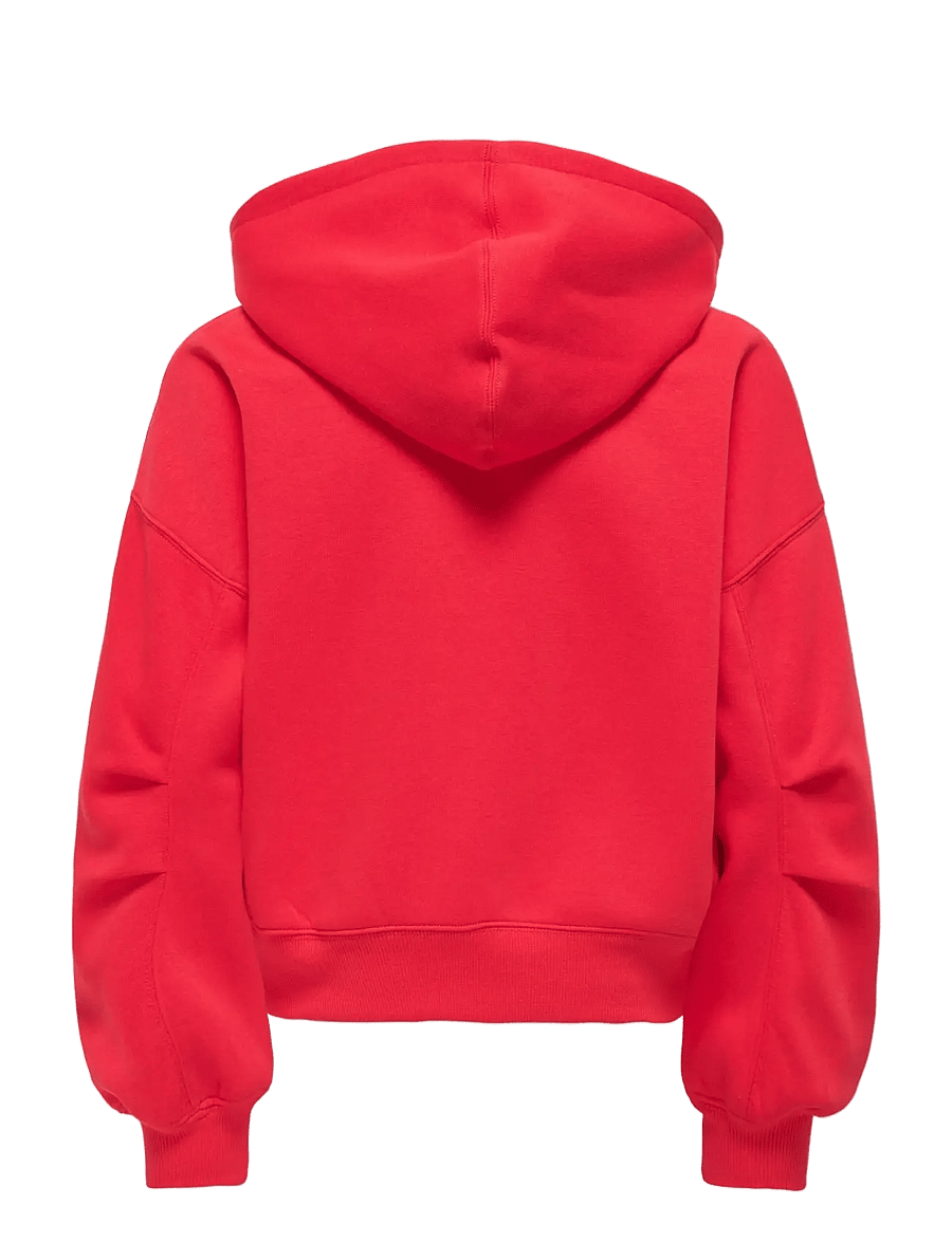 Kids Only - KOGEVISA L/S ZIP HOOD OVS SWT - high risk red - 1