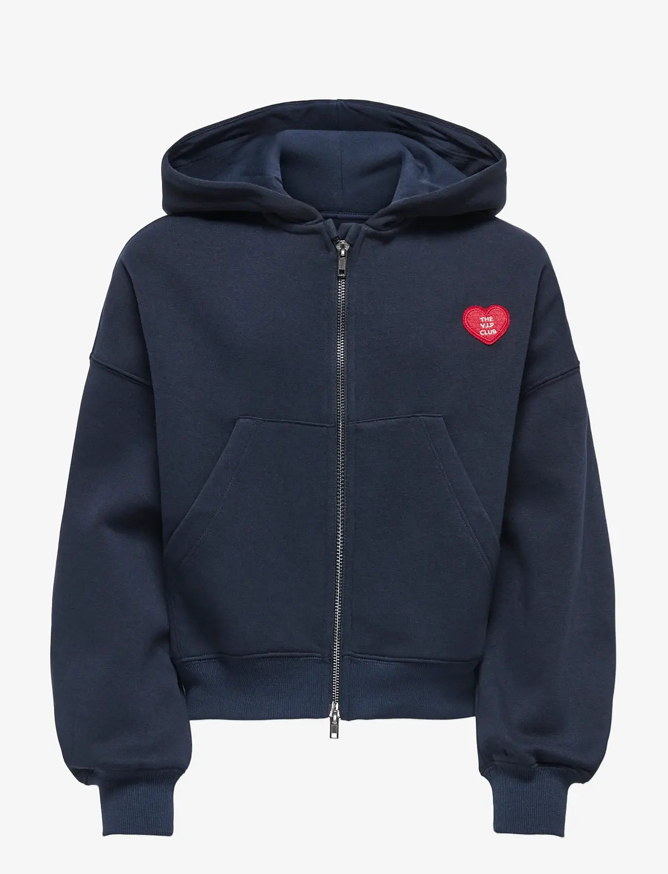Kids Only - KOGEVISA L/S ZIP HOOD OVS SWT - huvtröjor - night sky - 0