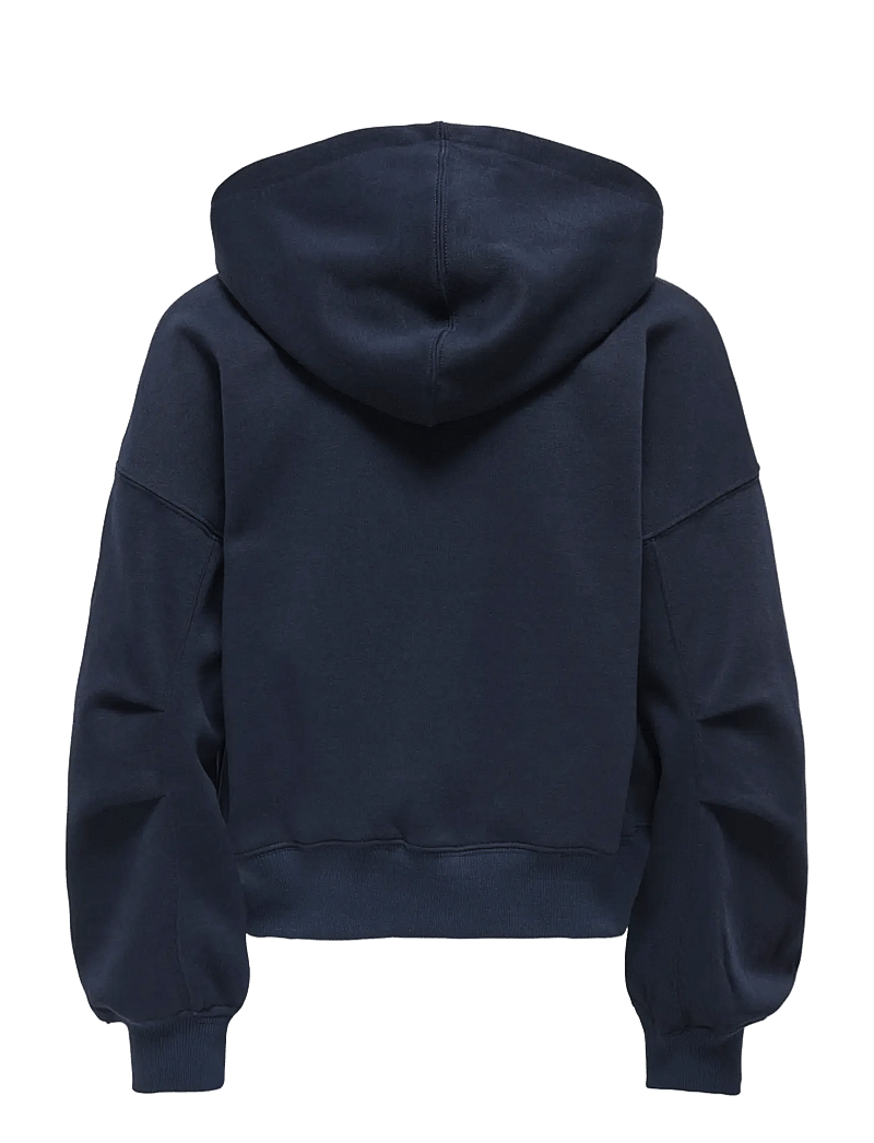 Kids Only - KOGEVISA L/S ZIP HOOD OVS SWT - huvtröjor - night sky - 1