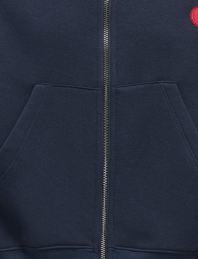 Kids Only - KOGEVISA L/S ZIP HOOD OVS SWT - huvtröjor - night sky - 2