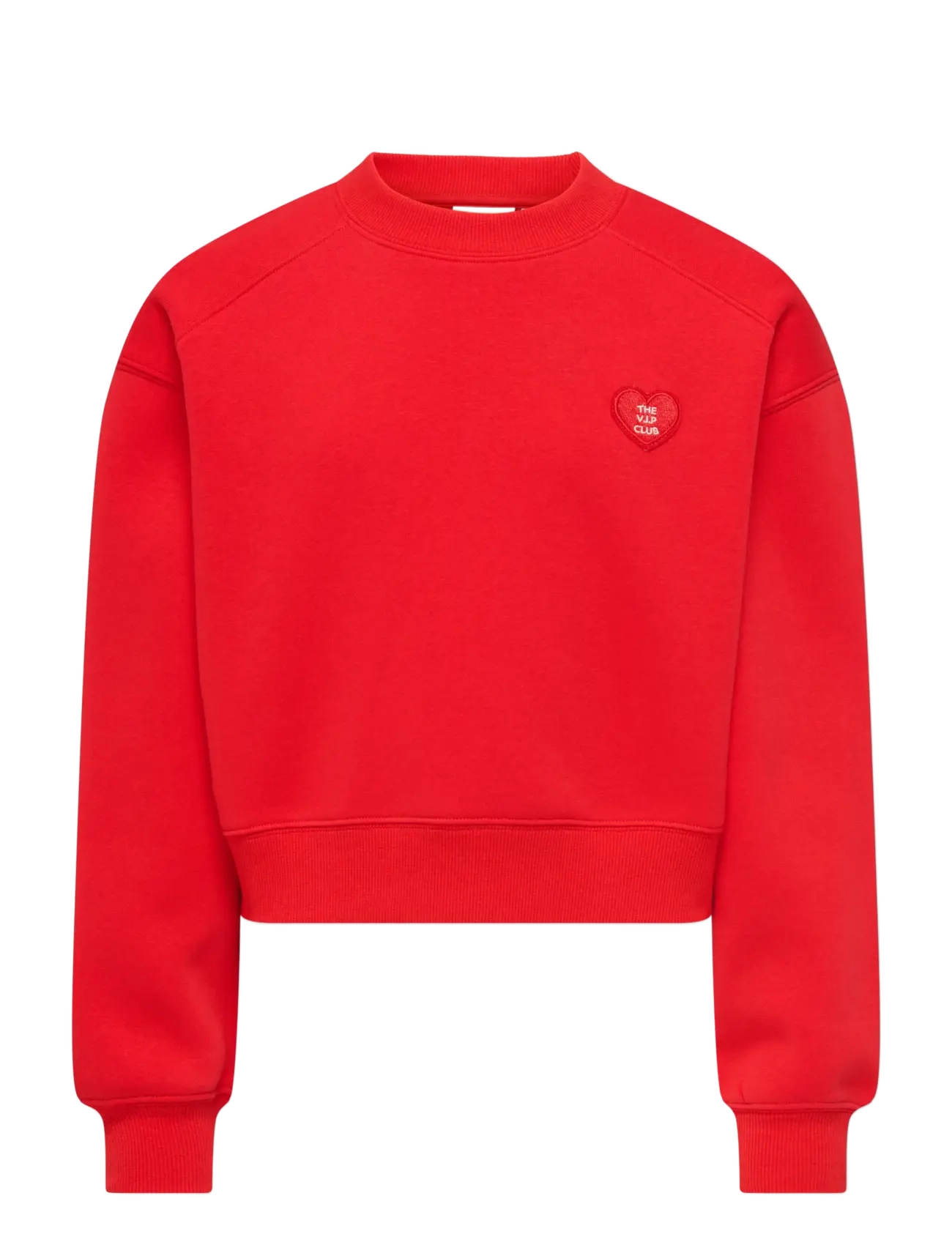 Kids Only KOGEVISA L/S O-NECK SHORT SWT - Riided - HIGH RISK RED / red