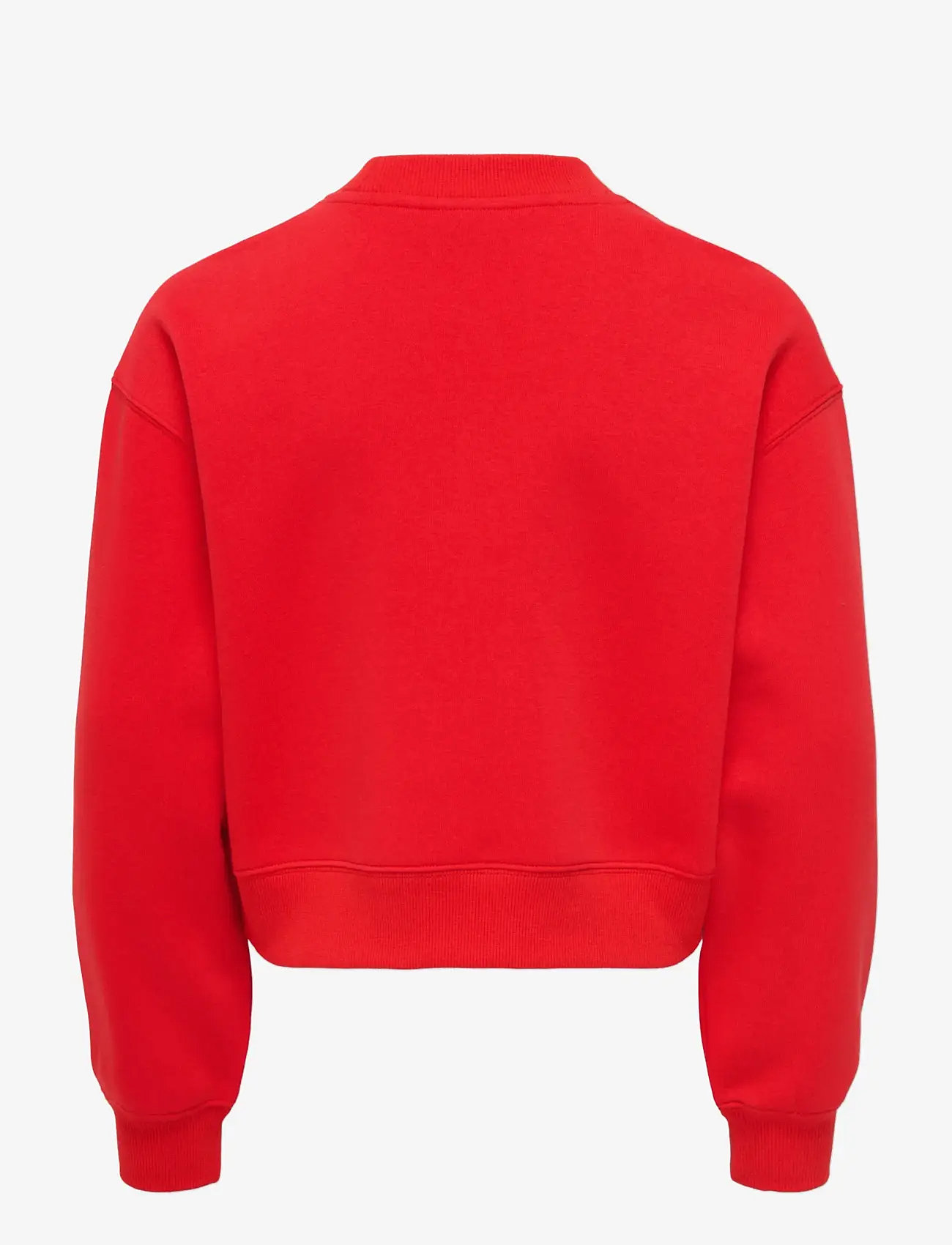Kids Only - KOGEVISA L/S O-NECK SHORT SWT - sweatshirts - high risk red - 1