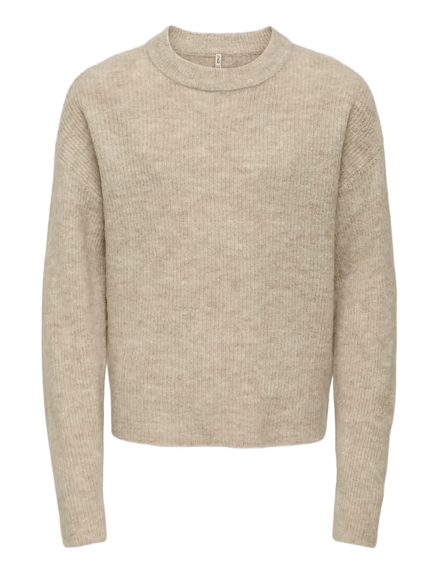 Kids Only - KOGCAMILLA O-NECK L/S PULLOVER KNT - pullover - pumice stone - 0