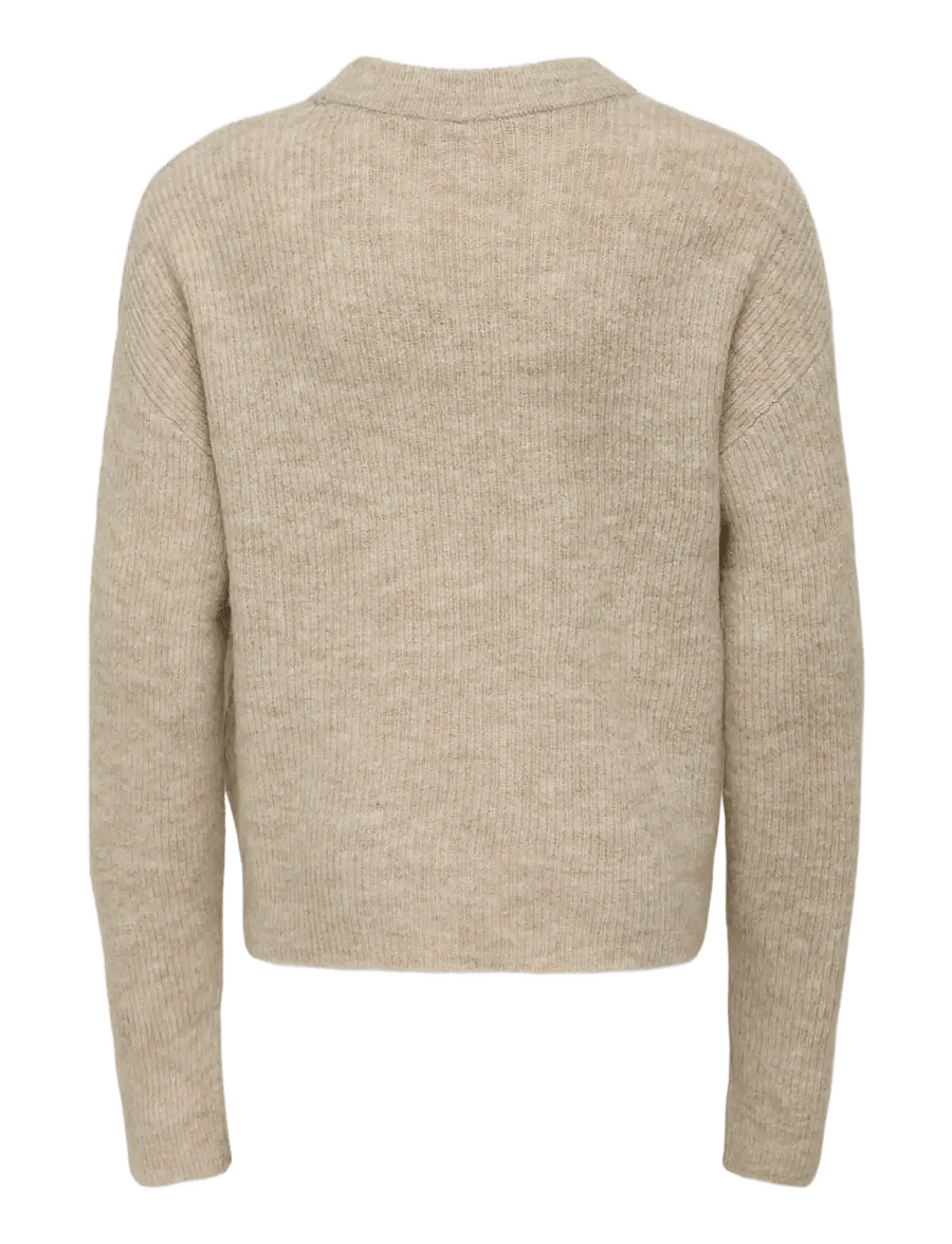 Kids Only - KOGCAMILLA O-NECK L/S PULLOVER KNT - pullover - pumice stone - 1