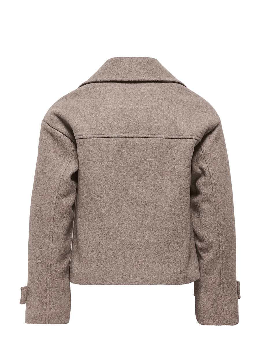 Kids Only - KOGADINA LIFE LS A-SHAPE PEACOAT JKT OTW - frakker - taupe gray - 1