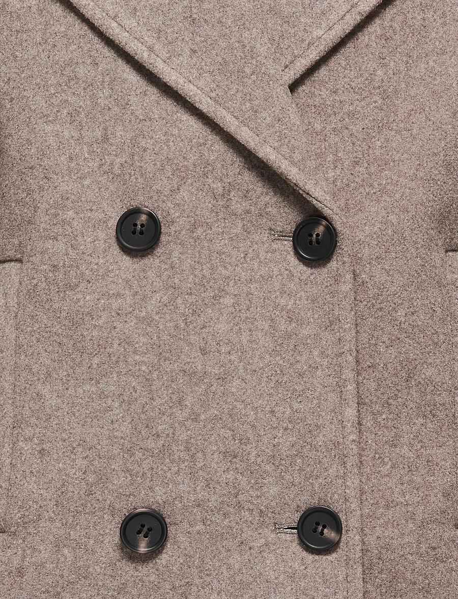 Kids Only - KOGADINA LIFE LS A-SHAPE PEACOAT JKT OTW - frakker - taupe gray - 2