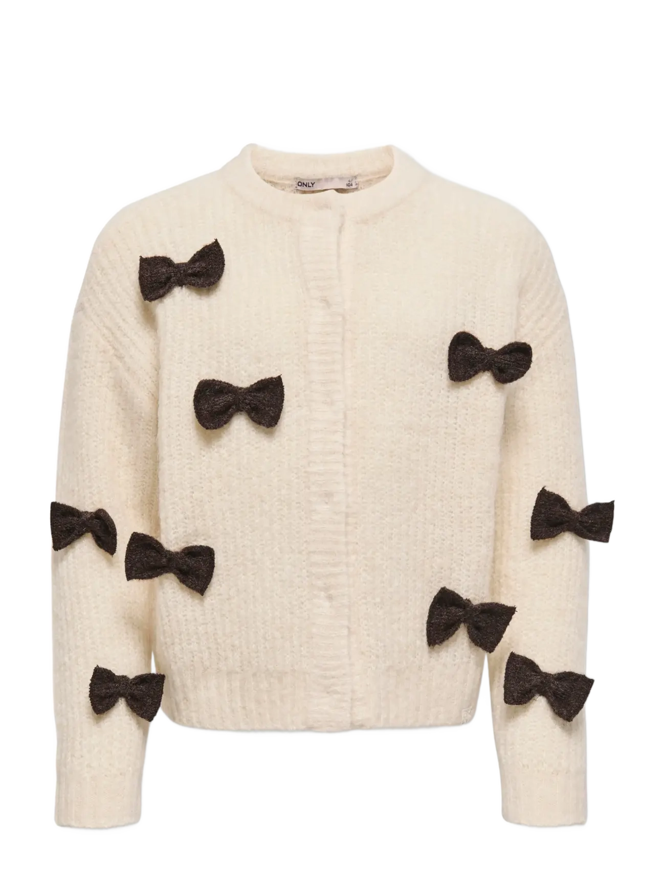 Kinder ONLY Kmgrosalin L/S O-Neck Cardigan Knt Cream - 104 - Kinder