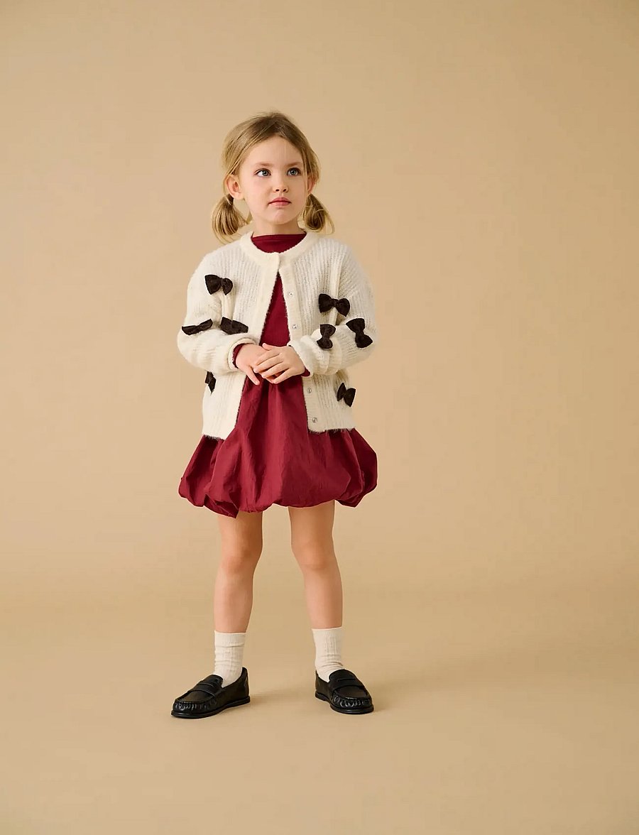 Kids Only - KMGROSALIN L/S O-NECK CARDIGAN KNT - cardigans - birch - 0
