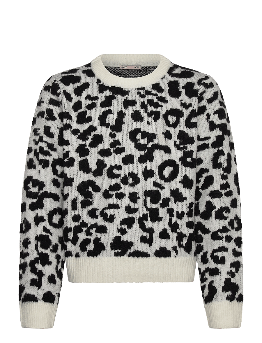Kids Only - KOGDORA LIFE LEO L/S O-NECK KNT - pullover - birch - 0