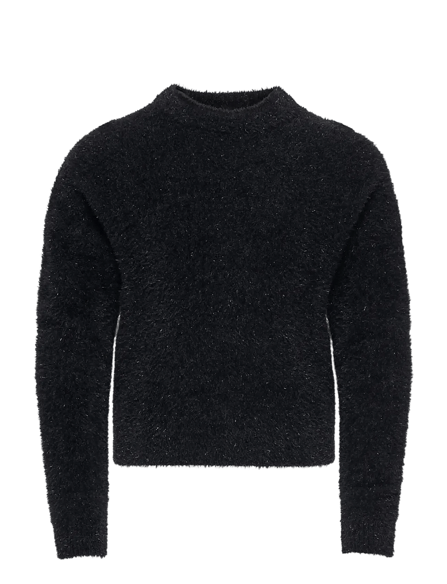 Kids Only - KOGPIUMO GLITTER L/S O-NECK KNT - pullover - black - 0