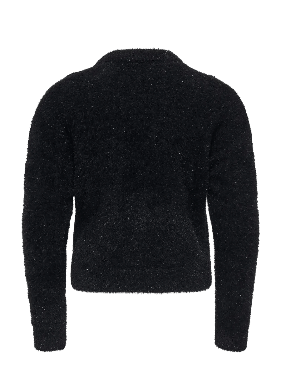 Kids Only - KOGPIUMO GLITTER L/S O-NECK KNT - pullover - black - 1