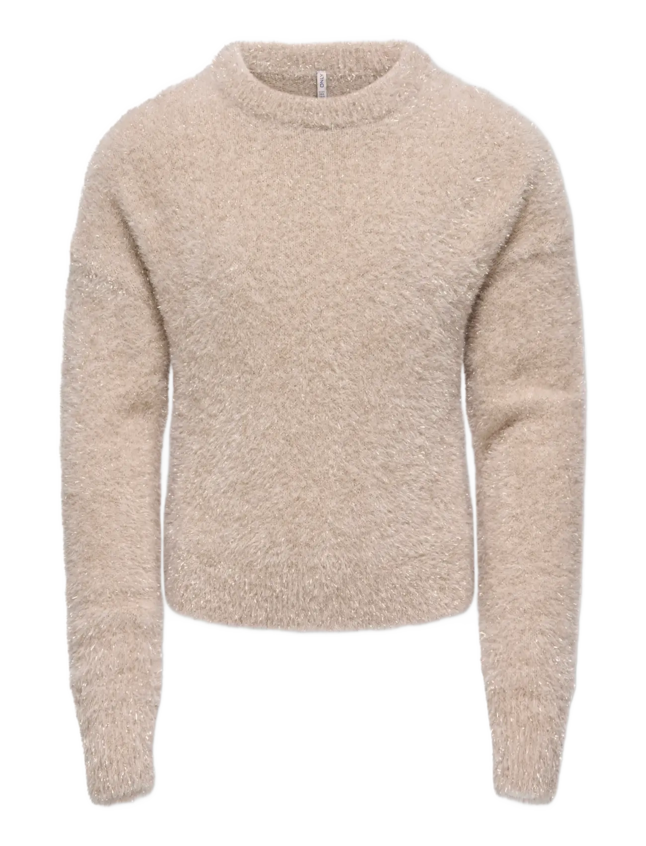 Kids Only KOGPIUMO GLITTER L/S O-NECK KNT - Neuheiten - WHITECAP GRAY / grey