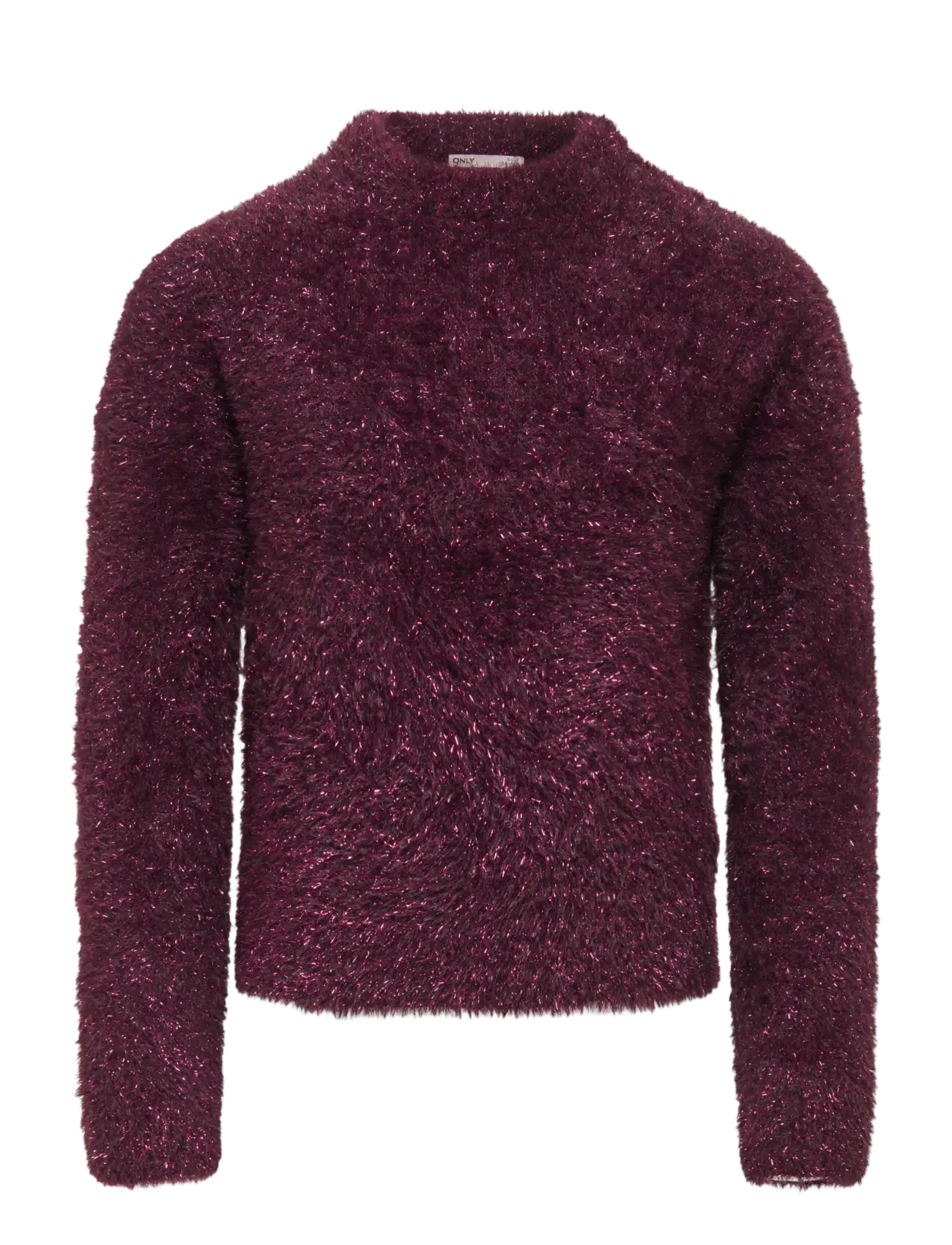 Kids Only KOGPIUMO GLITTER L/S O-NECK KNT - KIDS ONLY - WINETASTING / burgundy