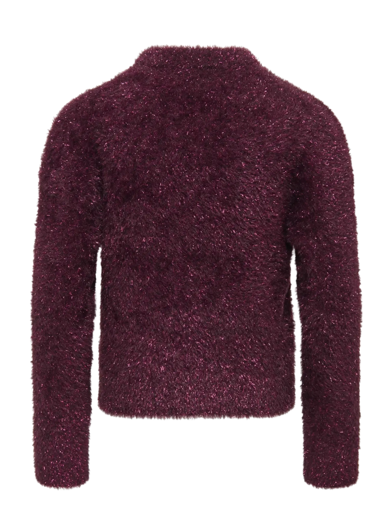 Kids Only - KOGPIUMO GLITTER L/S O-NECK KNT - pullover - winetasting - 1