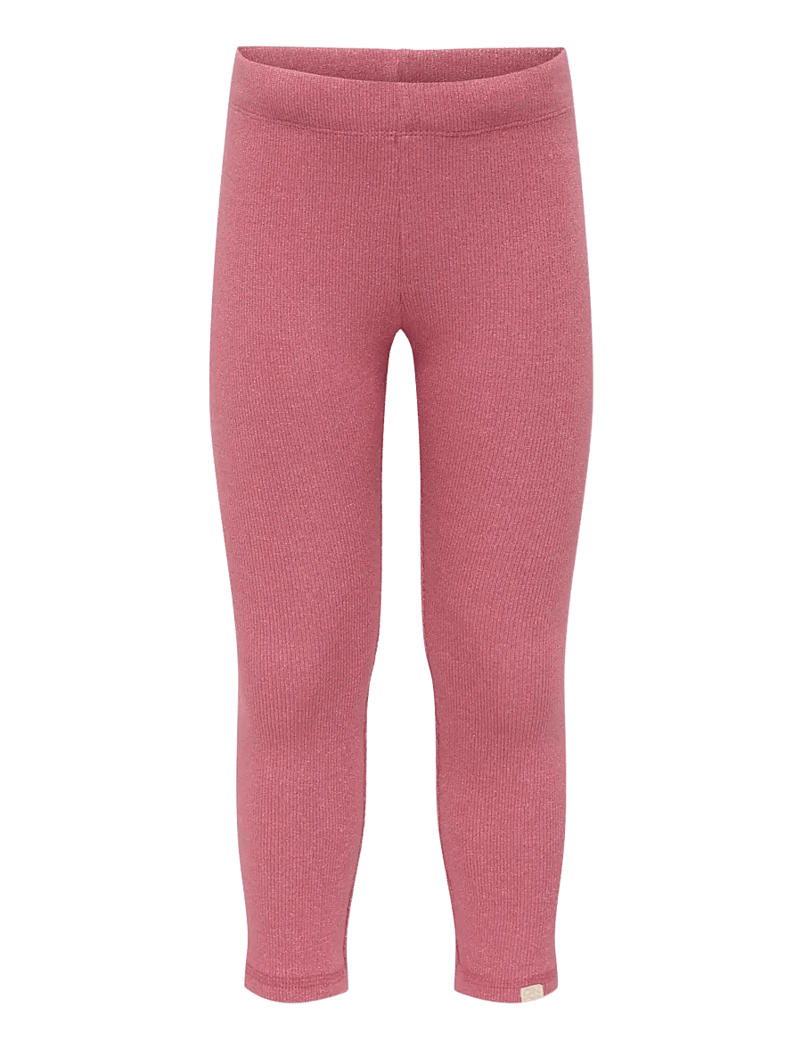 Kids Only - KMGTRINNY LUREX LEGGING JRS - leggings - rose wine - 0