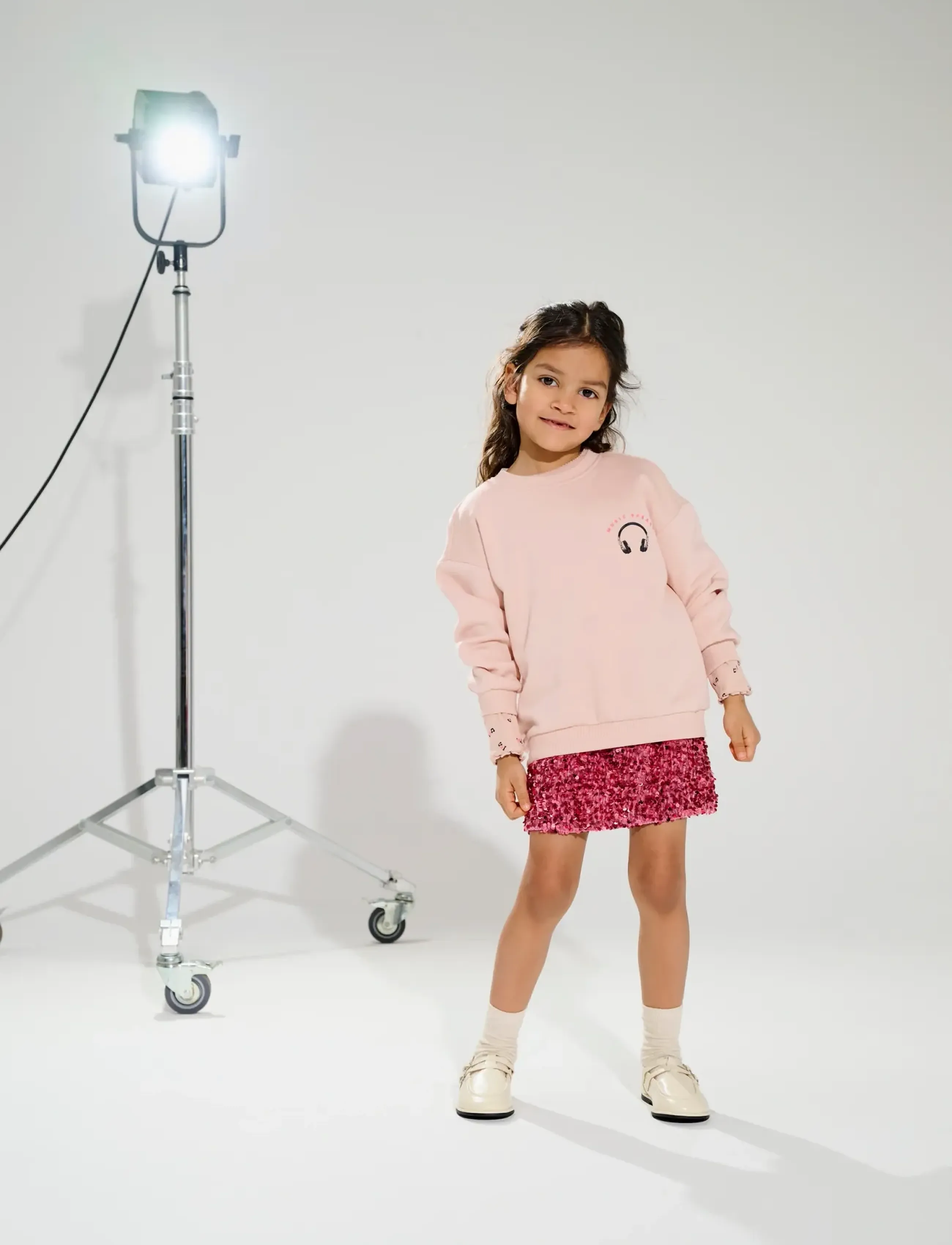 Kids Only Kmgconfidence Life Sequins Skirt Jrs, Børn, Paillet Nederdel, Pink, Str: 110