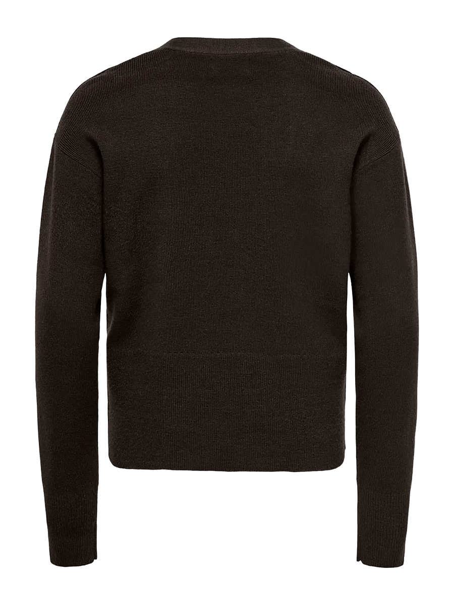 Kids Only - KOGKATIA LS BLING CARDIGAN KNT - cardigans - black coffee - 1