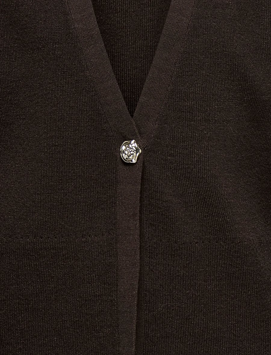 Kids Only - KOGKATIA LS BLING CARDIGAN KNT - cardigans - black coffee - 2