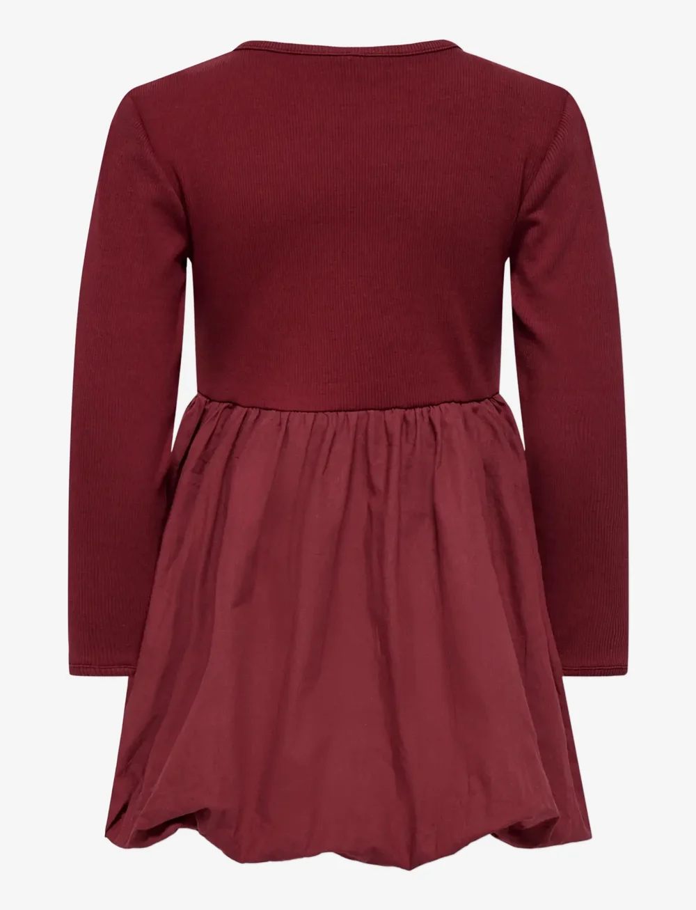 Kids Only - KMGTRINNY SLD LS BAL DRESS JRS NOOS - långärmade vardagsklänningar - cabernet - 2
