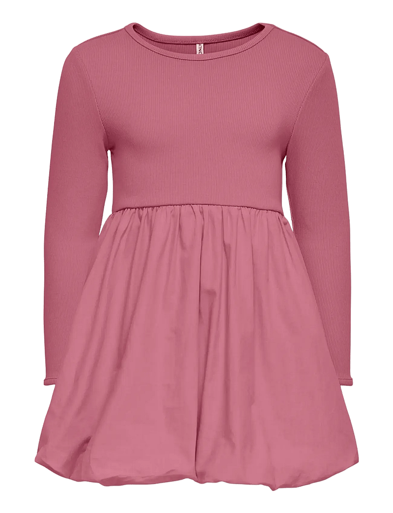 Kids Only - KMGTRINNY SLD LS BAL DRESS JRS NOOS - långärmade vardagsklänningar - heather rose - 0
