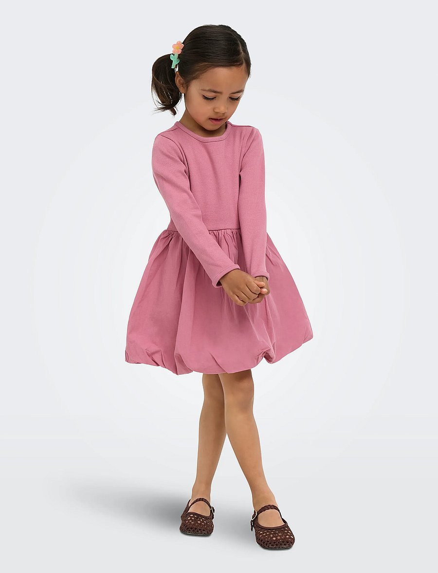 Kids Only - KMGTRINNY SLD LS BAL DRESS JRS NOOS - robes décontractées à manches longues - heather rose - 0