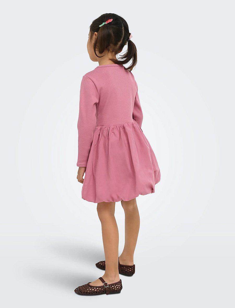 Kids Only - KMGTRINNY SLD LS BAL DRESS JRS NOOS - robes décontractées à manches longues - heather rose - 3