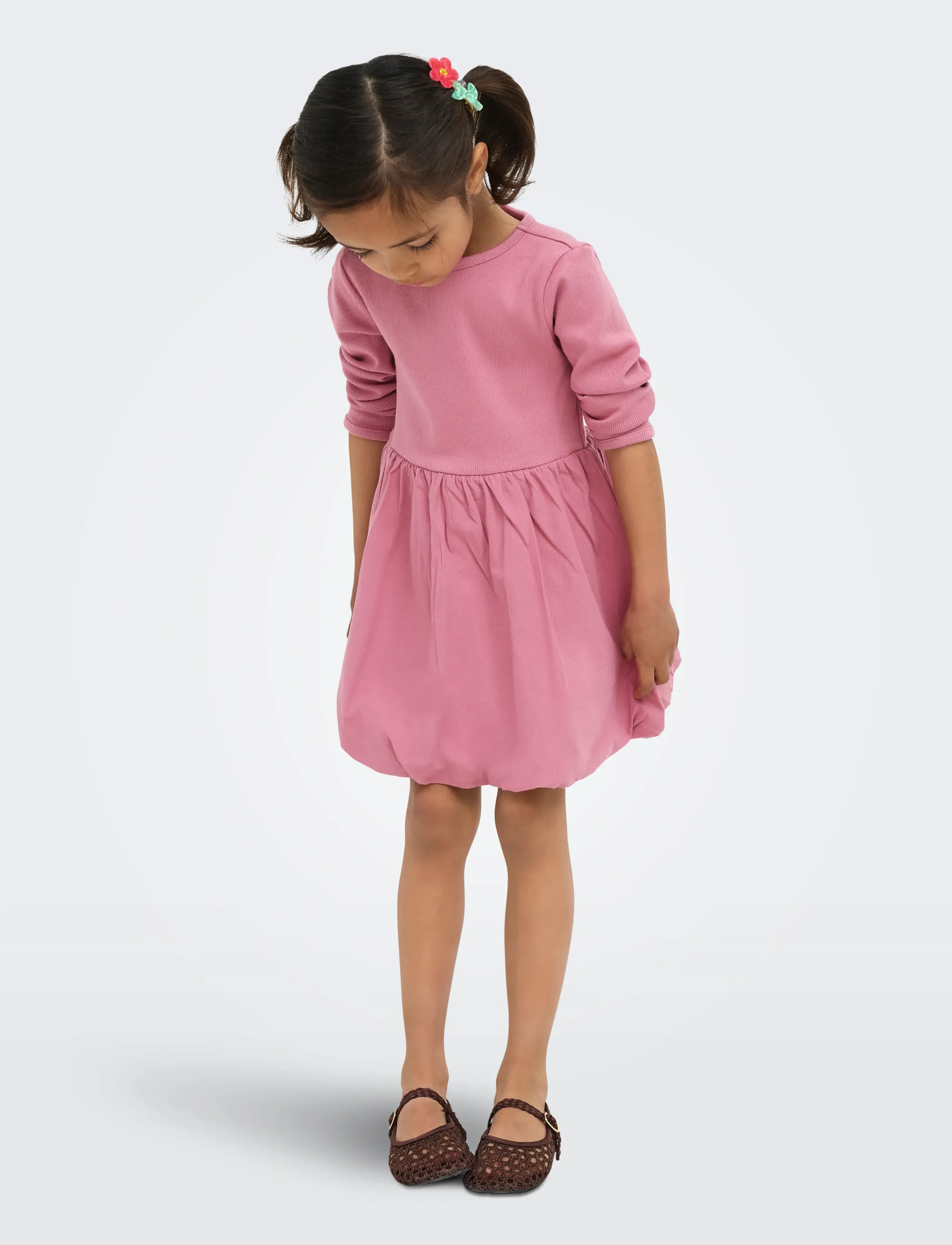 Kids Only - KMGTRINNY SLD LS BAL DRESS JRS NOOS - robes décontractées à manches longues - heather rose - 4