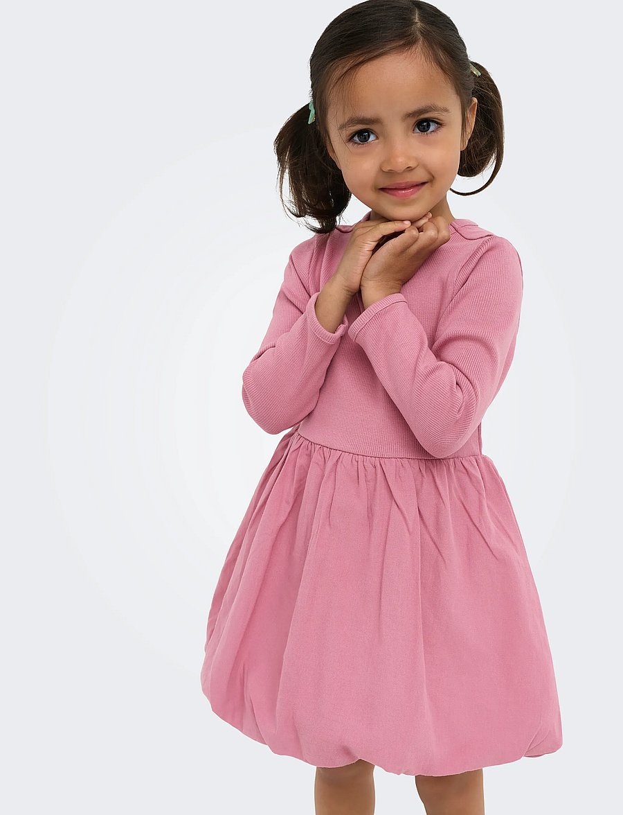 Kids Only - KMGTRINNY SLD LS BAL DRESS JRS NOOS - robes décontractées à manches longues - heather rose - 5