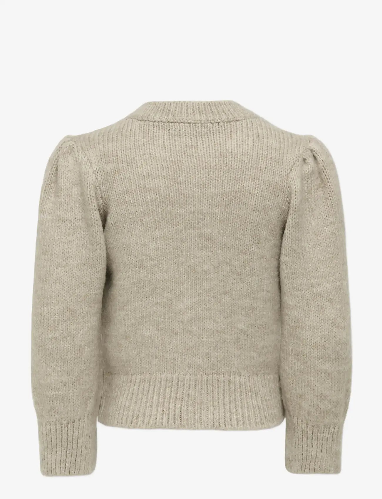 Kids Only - KMGSILLA LS O-NECK CARDIGAN KNT - cardigans - pumice stone - 1