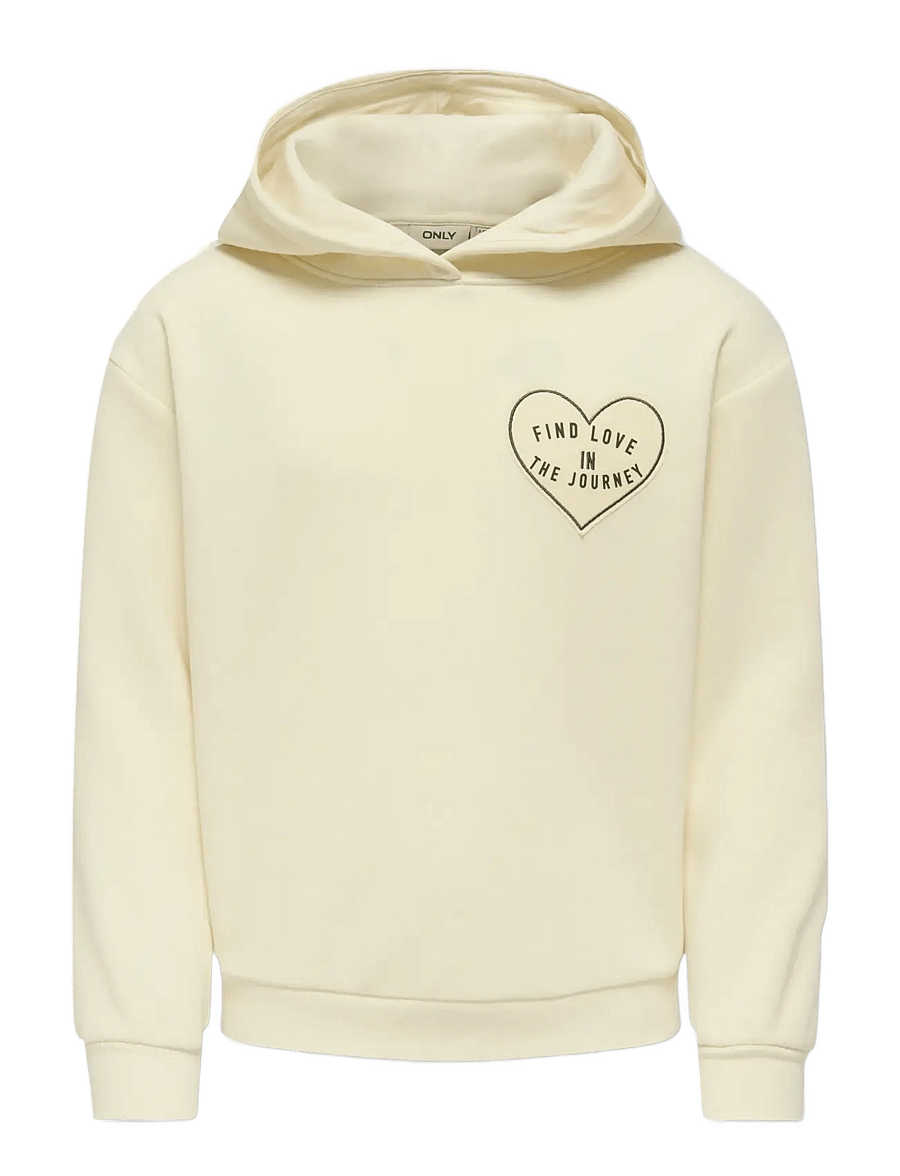 Kids Only - KOGLOLAS L/S PRINT HOOD SWT - sweatshirts - birch - 0